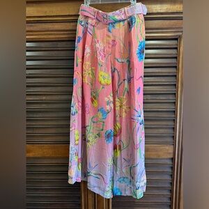 Just Bellina brand  NWT WIDE LEG PANTS FLOWING SIZE medium (Là Fuori designer)
